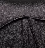 DIOR / SADDLE BAG WITH STRAP Black Grained Calfskin M0455CBAA_M900 - Image 7