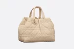 DIOR / LARGE DIOR TOUJOURS BAG Powder Beige Macrocannage Calfskin M2820OSHJ_M51U - Image 2