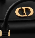 DIOR / SMALL BOSTON BAG Black Box Calfskin M8671UBEQ_M900 - Image 7