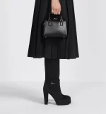 DIOR / SMALL BOSTON BAG Black Box Calfskin M8671UBEQ_M900 - Image 2