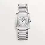 Cartier / TANK FRANÇAISE WATCH Tank Française watch, medium model, quartz movement. Steel case. Ref. WSTA0074