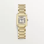 Cartier / TANK FRANÇAISE WATCH Tank Française watch, small model, quartz movement. Case in 18K yellow gold (750/1000). Ref. WGTA0114