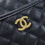 Chanel Caviar alphabet Camera chain crossbody black handle bag - Image 6