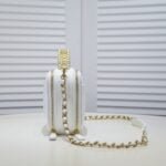 Chanel Caviar alphabet Camera chain crossbody White handle bag - Image 3