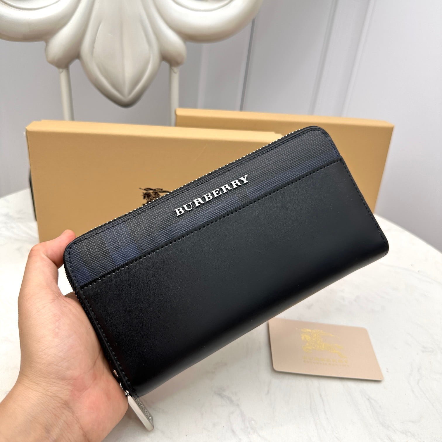 a1679725220946_6137 Burberry cowhide long wallet 6660106 size: 19*10*2.5cm - Image 1