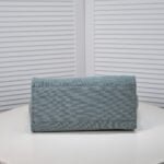 Chanel new beach bag denim bag Blue with little wallet size: 48*38*30*14cm - Image 5