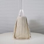 Chanel new beach bag denim bag White with little wallet size: 48*38*30*14cm - Image 3