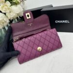 Chanel chain crossbody bag diamond and litchi cowhide purple 50098 size: 19*10*3.5㎝ - Image 6