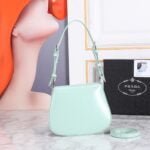 Prada hobo cleo Patent leather 611 Mint green size:22*13cm - Image 2