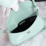 Prada hobo cleo Patent leather 611 Mint green size:22*13cm - Image 8