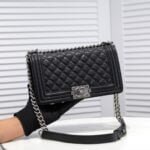 Chanel Cowhide caviar with sliver hardware size: 25*15*9cm - Image 2
