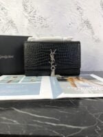 2521006 YSL SAINT LAURENT SLP with sliver hardware size24/14.5/5.5cm