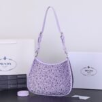 Prada Ss21 Hobo BlingBling 8801 purple size: 22*18*5cm - Image 5