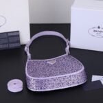 Prada Ss21 Hobo BlingBling 8801 purple size: 22*18*5cm - Image 6
