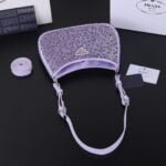 Prada Ss21 Hobo BlingBling 8801 purple size: 22*18*5cm - Image 7