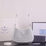 Prada Ss21 Hobo BlingBling 8801 purple size: 22*18*5cm