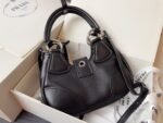 Prada leather Underarm bag black 1BA381 size: 22.5cm - Image 2