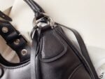 Prada leather Underarm bag black 1BA381 size: 22.5cm - Image 4