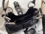 Prada leather Underarm bag black 1BA381 size: 22.5cm - Image 7