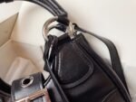 Prada leather Underarm bag black 1BA381 size: 22.5cm - Image 8
