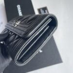 Chanel sheepskin Clutch bag with sliver hardware size: 19*10cm - Image 3