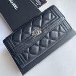 Chanel sheepskin Clutch bag with sliver hardware size: 19*10cm - Image 8