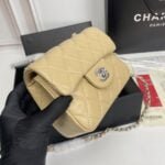 Chanel cf Square Fat 1115 sheepskin leather ginger size: 18*14*7cm - Image 2