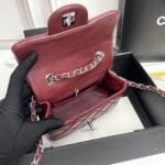 Chanel cf Square Fat 1115 sheepskin leather red size: 18*14*7cm - Image 6