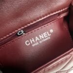 Chanel cf Square Fat 1115 sheepskin leather red size: 18*14*7cm - Image 9
