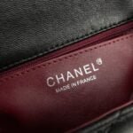 Chanel cf Square Fat 1115 sheepskin leather black size: 18*14*7cm - Image 4