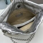 CHANEL Pearl garbage bag sliver size: 23*28*22*7cm - Image 8