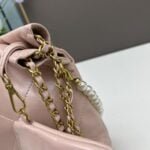 CHANEL Pearl garbage bag pink size: 23*28*22*7cm - Image 3