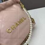 CHANEL Pearl garbage bag pink size: 23*28*22*7cm - Image 6