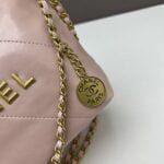 CHANEL Pearl garbage bag pink size: 23*28*22*7cm - Image 8