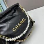 CHANEL Pearl garbage bag black size: 23*28*22*7cm - Image 2