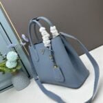 Prada Cross cut cowhide shoulder bag blue 2756# size: 34*26*16cm - Image 5