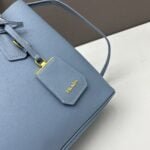 Prada Cross cut cowhide shoulder bag blue 2756# size: 34*26*16cm - Image 2