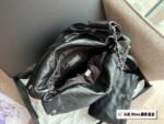 CHANEL Pearl garbage bag black with sliver hardware size：30*32cm - Image 9