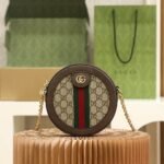 GUCCI / GG OPHIDIA GG Round bag size: 18*18*4.5cm
