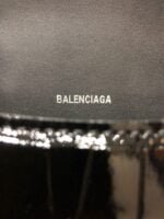 Balenciaga hourglass crocodile with black buckle size S: 19*8*21cm  L: 23x10x24cm - Image 9
