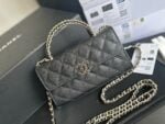 Chanel 23p Black Horse kelly long handle bag size:19cm*11*5cm - Image 2