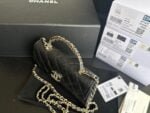 Chanel 23p Black Horse kelly long handle bag size:19cm*11*5cm - Image 4