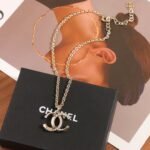 Chanel Double c half diamond necklace - Image 4