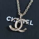 Chanel Double c half diamond necklace - Image 5