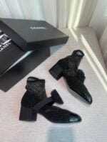 Chanel mesh middle heel shoes size :35-40（40 can be customized made）heel 4.5cm note shoes size and color when you fill shipping address - Image 4