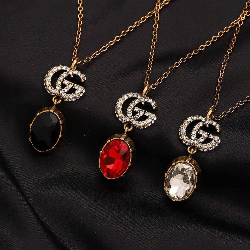 wsxc1739610145935_0 ZG2136 GUCCI Necklace With box - Image 1