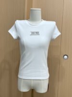 MuT5218 MIUMIU High Quality Letter T-shirt