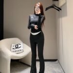 GzzaoTao alo casual and stretchy look slim set