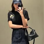 LwCizT LOEWE100% cotton High quality embroidered letter T-shirt