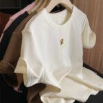LoRonT LOEWE Embroidered letter T-shirt